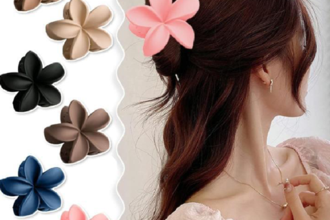 6 PCS Flower Hair Claw Clips Nonslip Matte Hair Clips for Women Thick Hair to Thin Hair Styling Accessories Cute Claw Clips Hair Clip Multicolor