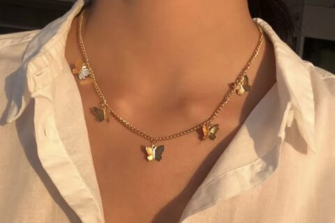 Butterfly Choker Necklace