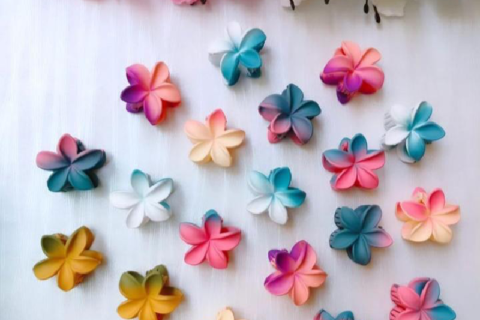 CABINCLUB Flower Hair Claw Clips for Women Girls Kids, Set of 4.