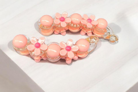 Colourful Flower Lock Hair Clips 1 count pack of 1