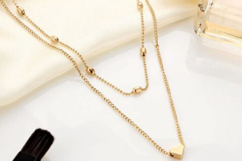 Elegant Heart Inspired Double Layered Fascinating Necklace For Women