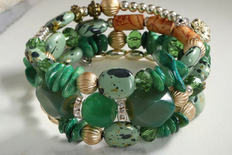 Wonderful Bohemia Beads Multi Strand Swanky Bracelet for Women and Girls