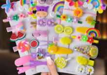 14 Pcs Multi Unicorn Ice Cream Hair Clips Set Baby Hairpin For Kids Girls Toddler Barrettes Hair Accessories (Random Colour)