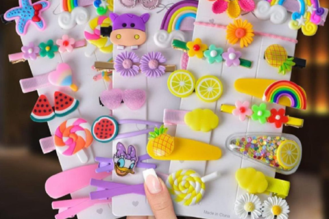 14 Pcs Multi Unicorn Ice Cream Hair Clips Set Baby Hairpin For Kids Girls Toddler Barrettes Hair Accessories (Random Colour)