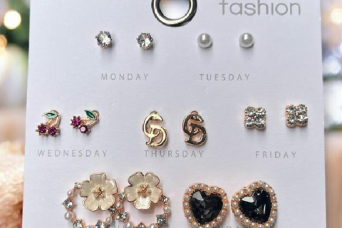 Anti Tarnish Premium Quality Set of 7 Studs Combo
