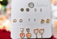 Anti Tarnish Premium Quality Set of 7 Studs Combo