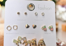 Anti Tarnish Premium Quality Set of 7 Studs Combo