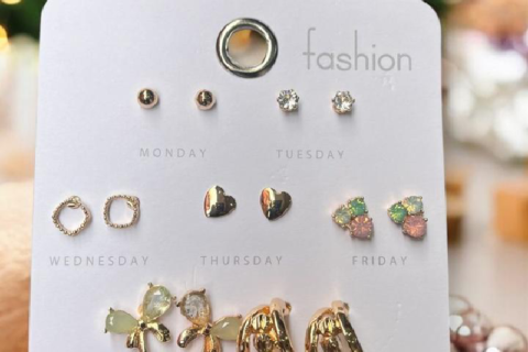 Anti Tarnish Premium Quality Set of 7 Studs Combo
