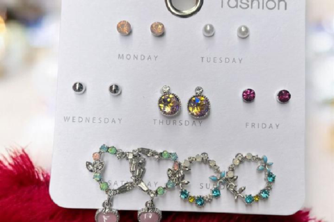 Anti Tarnish Premium Quality Set of 7 Studs Combo
