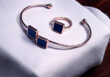Rose Gold Kids Bracelet with Finger Rings